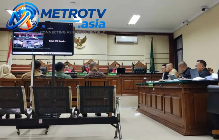 Suasana ruang sidang Pengadilan Tipikor Surabaya saat persidangan kasus dugaan korupsi Gatut Sunu Wibowo, Selasa 20 Oktober 2026