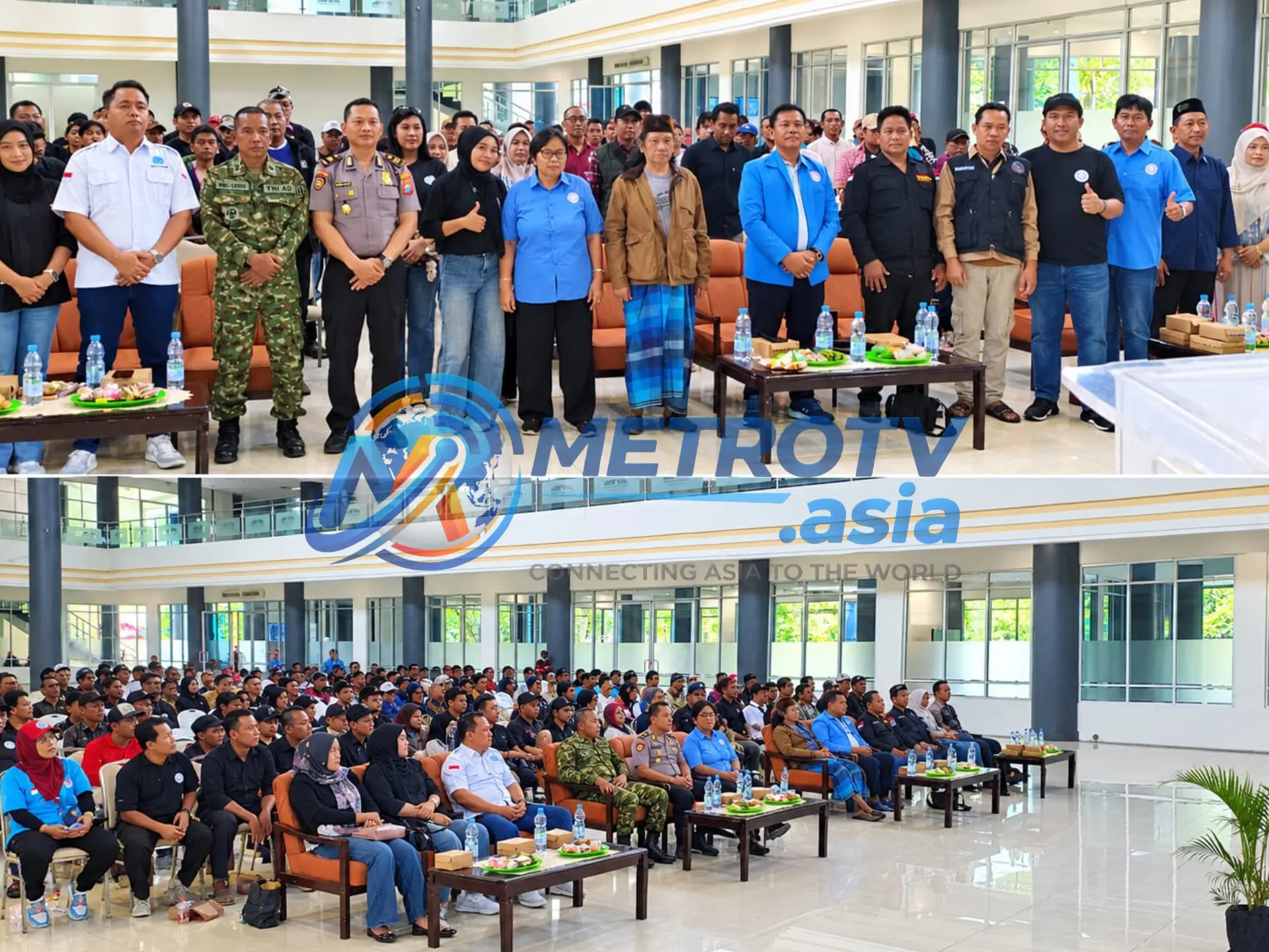 Foto bersama jajaran pengurus PROGIB, tamu undangan, TNI-Polri dan 300 peserta pada Deklarasi PROGIB Kabupaten Kediri, Minggu 25 Oktober 2026