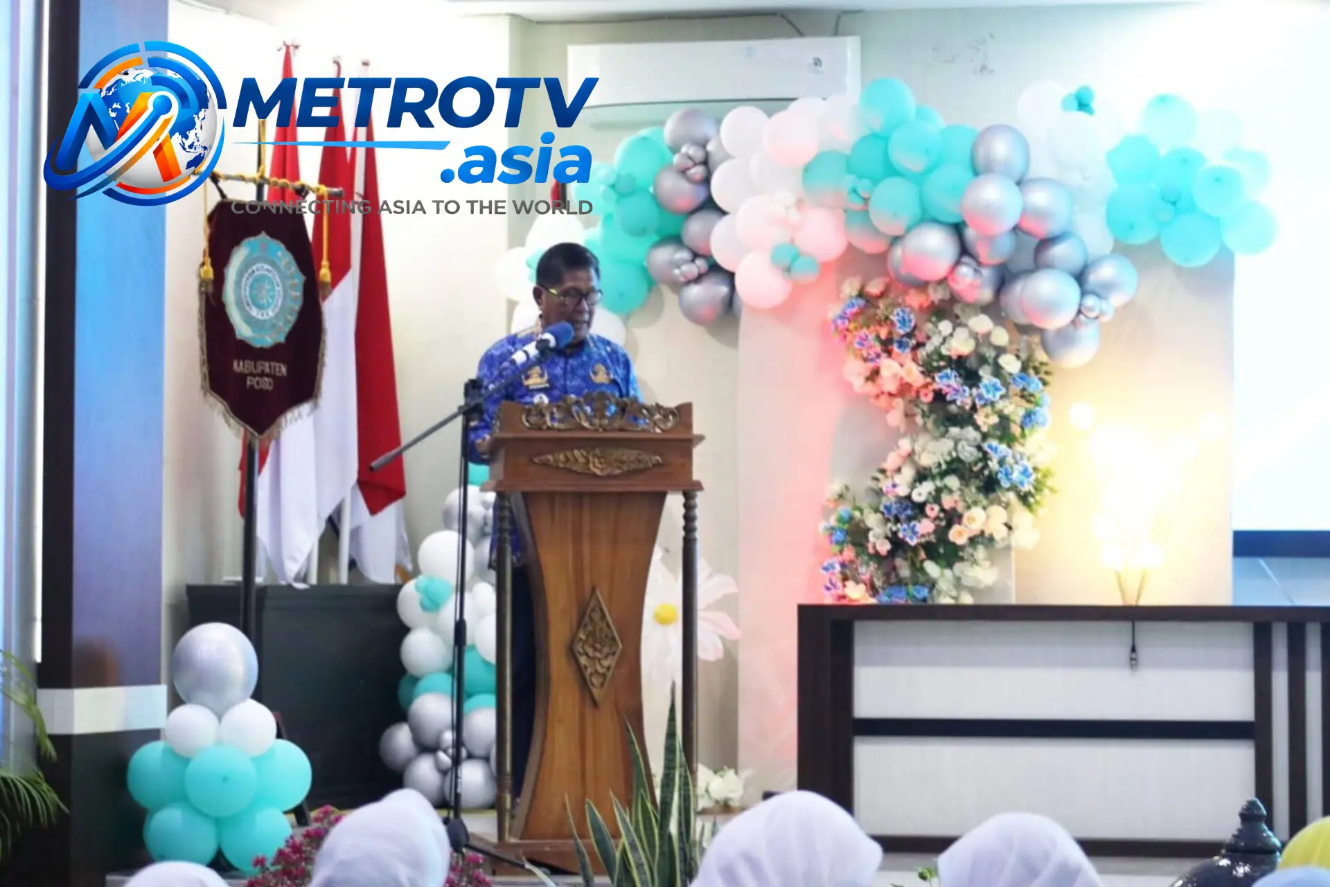 Wakil Bupati Poso H. Soeharto Kandar saat memberikan sambutan pada peringatan puncak Hari Kesatuan Gerak PKK ke-54 di Gedung Torulemba, Rabu 28 Oktober 2026